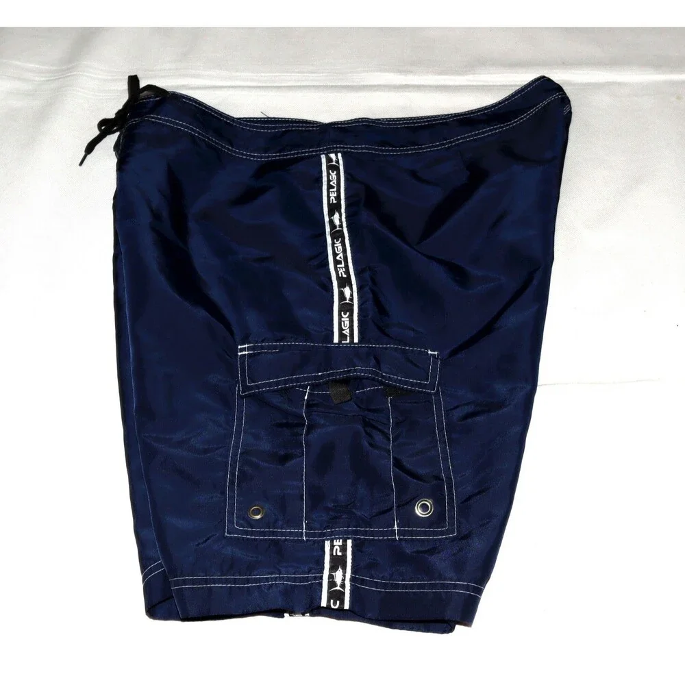 Pelagic Hook Up Men's Fishing Performance Outdoor Nylon Board Shorts Size 38